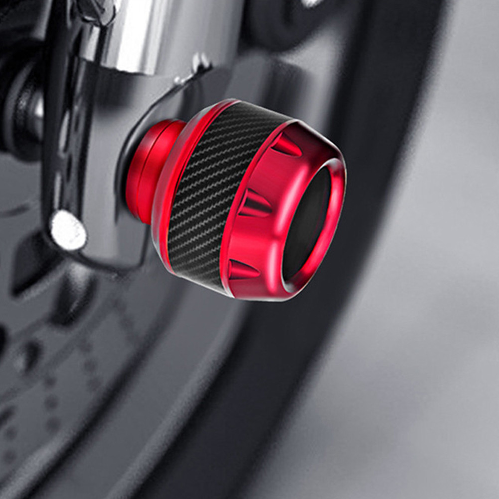 Slider Rangka Sepeda Motor Universal Aluminium Aloi Cangkir Garpu Depan Pelindung Jatuh Serat Karbon