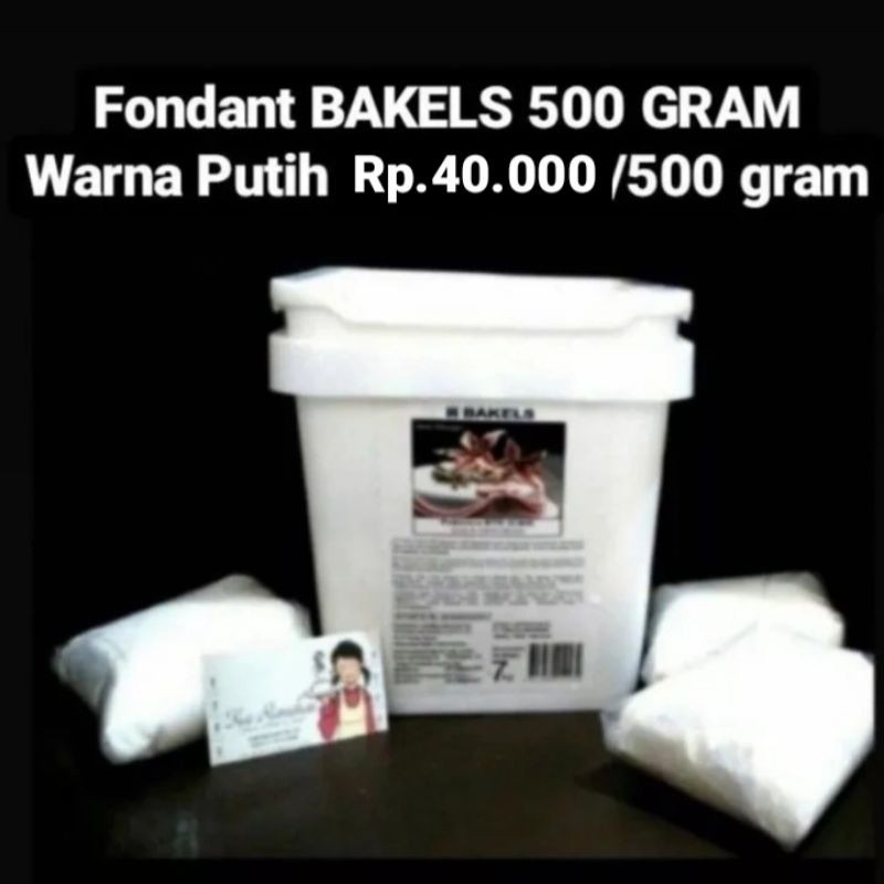 

RATU FONDANT BAKELS 500 GRAM WARNA PUTIH