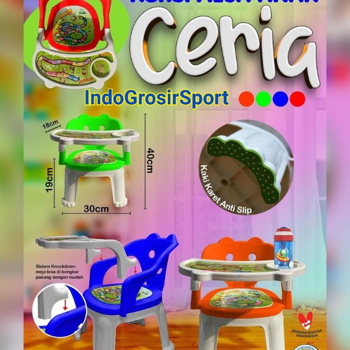 Kursi Makan Bayi/ Kursi Meja Makan Anak Plastik / Kursi Anak TABITA