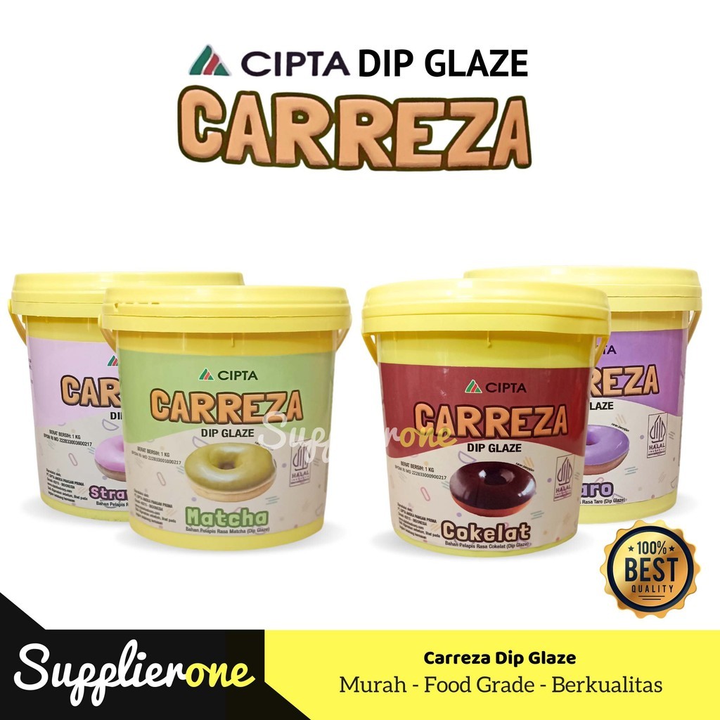 

RATU Carreza Dip Glaze 1 kg / Toping Donat Carreza / Selai Donat / Carreza Selai Donat