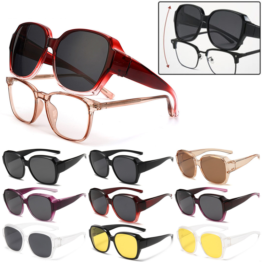 UV Protection That Can Be Worn over Other Glasses Square Shades Wrap Around Polarized Fit Over