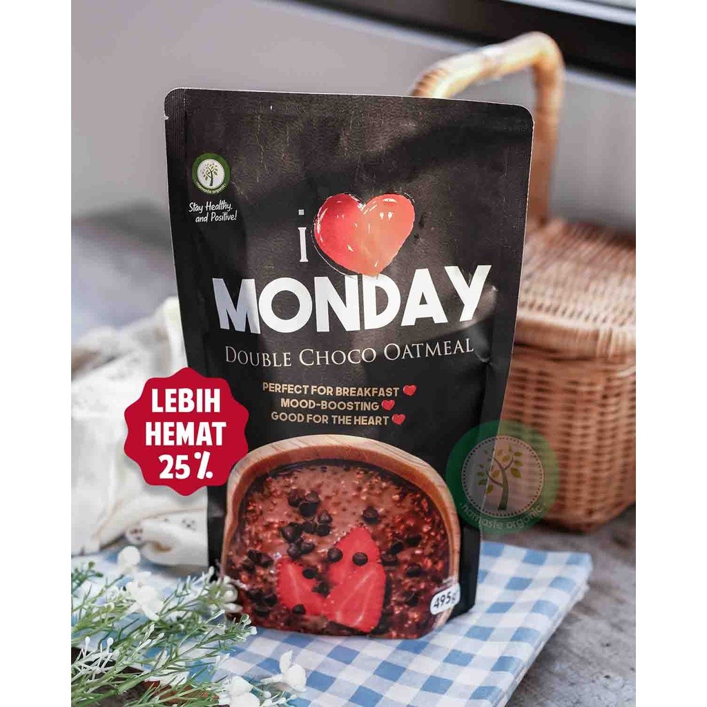 

RATU I HEART MONDAY JUMBO - DOUBLE CHOCO OATMEAL 495GR