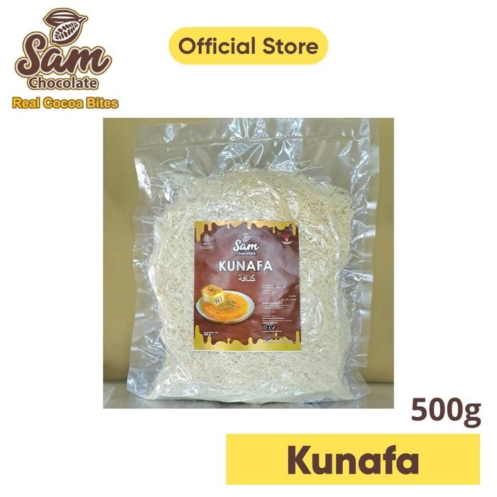 

YOUBBYSHOP KUNAFA ARAB/KUNAFA/KUNAFE/KATAIFI/BAHAN COKLAT DUBAI 500GR
