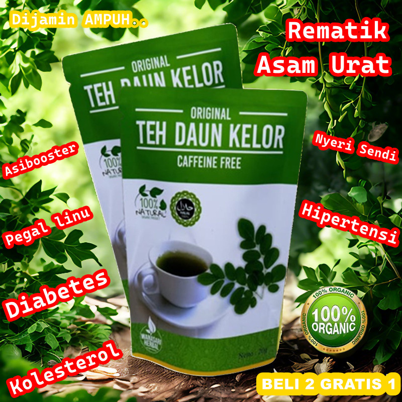 

RATU TEH DAUN KELOR ORIGINAL 100% Obat Asam Urat Rematik Kolesterol Hipertensi Gula darah Diabetes