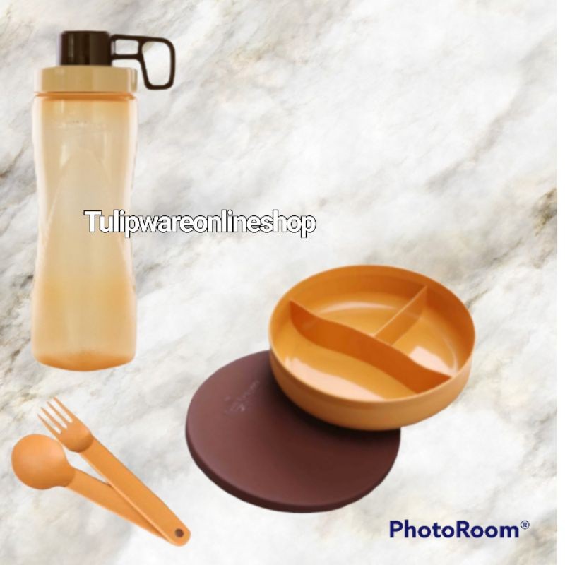 Twin Tulipware paket bekal sekolah Gemas berisi paket bekal bersekat