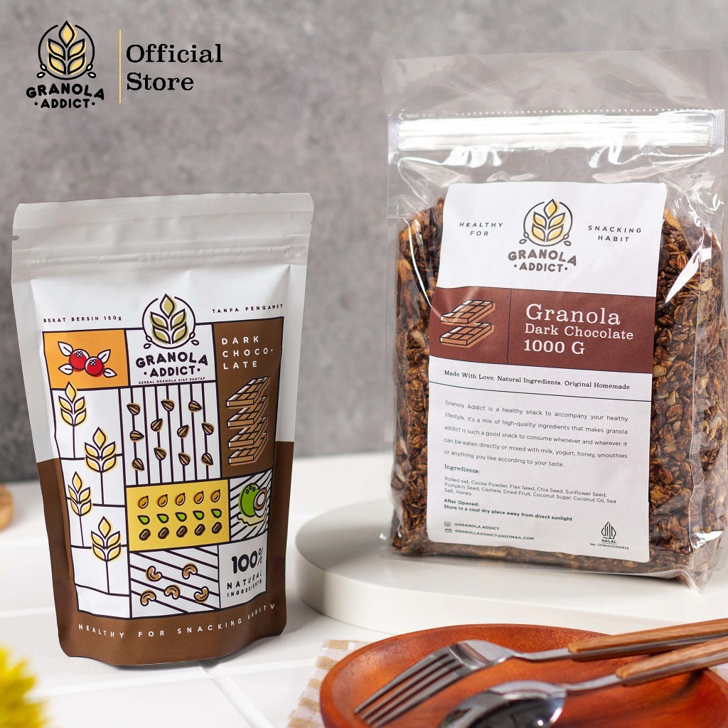 

Granola Addict - Dark Choco Chasew 1000G (1KG)