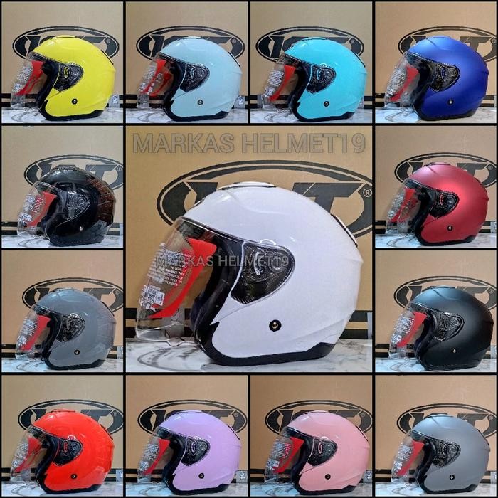 New Helm Kyt Kyoto R Solid Original Motorcycle Termurah