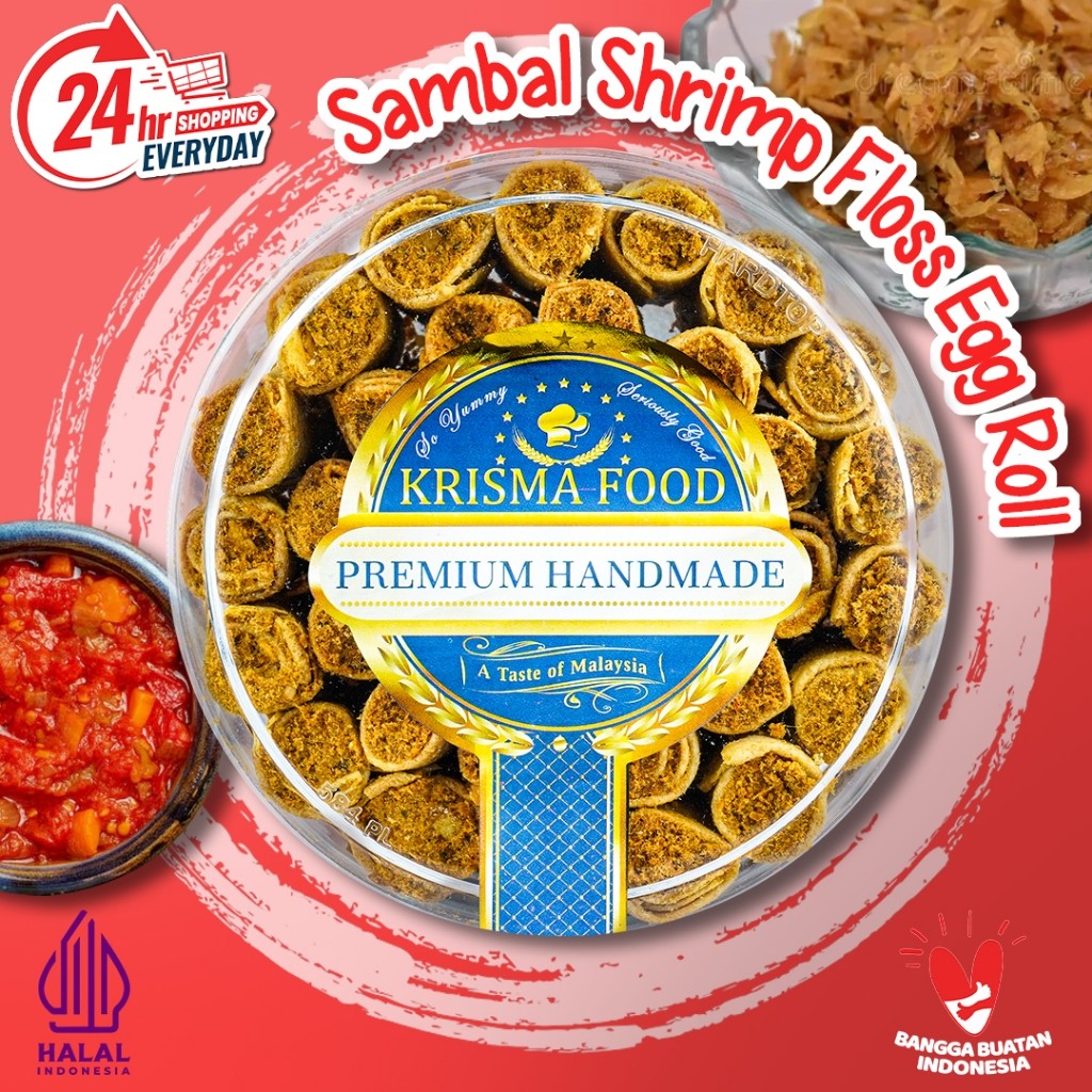 

SAMBAL SHRIMP EGGROLL (Semprong Gulung Rasa Sambal Ebi) KRISMA FOOD