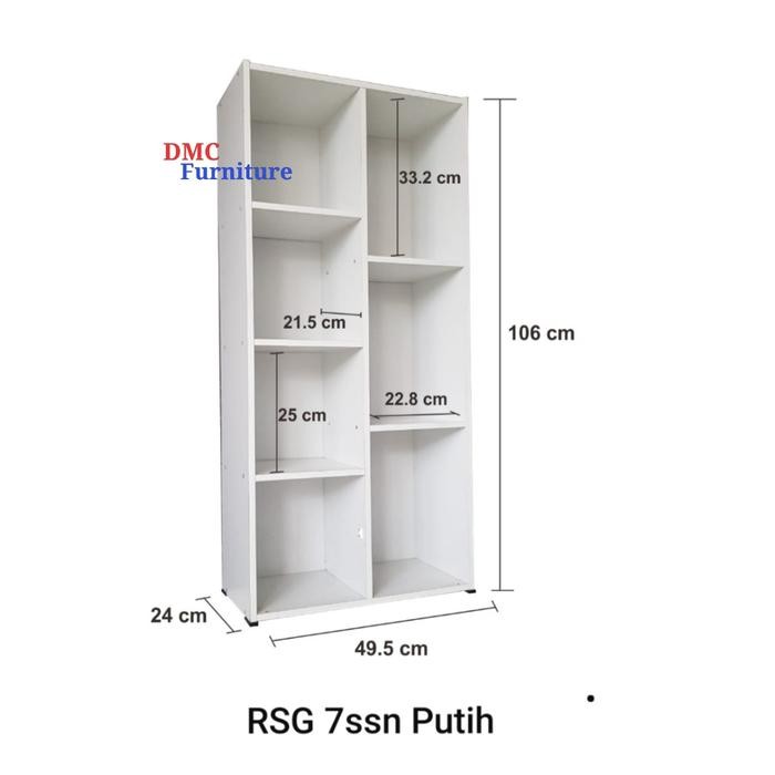 Rak Serbaguna Minimalis Kayu Putih Rak Susun