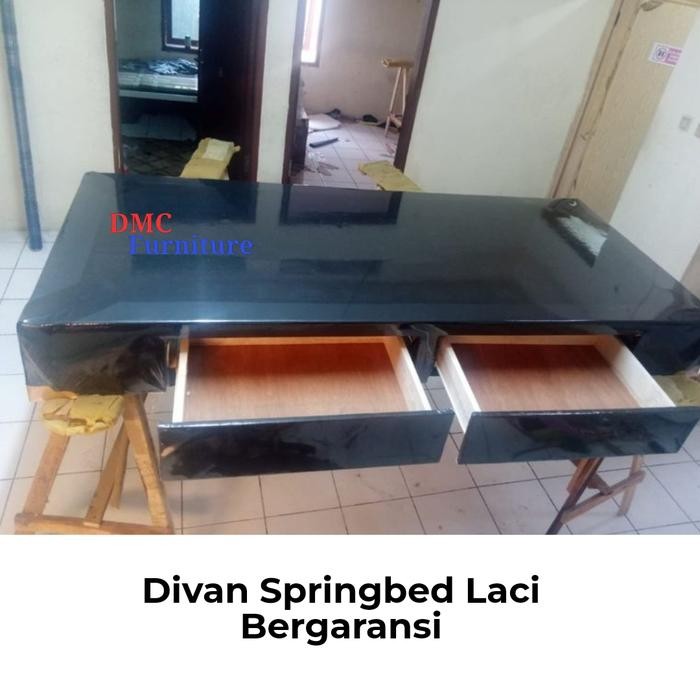 Divan Laci / Dipan Springbed Laci Tanpa Sandaran 160X200 Garansi