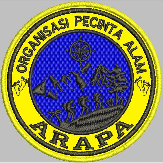 BCP-460 PATCH BORDIR ORGANISASI PECINTA ALAM ARAPA LOGO AKSESORIS