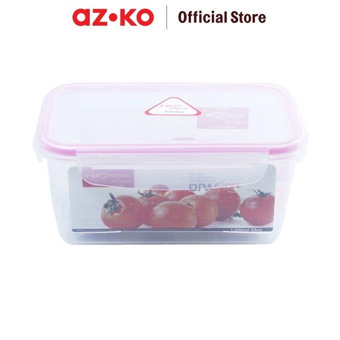 

AZKO Delicia 1 ltr Wadah Makanan Rectangular - Pink