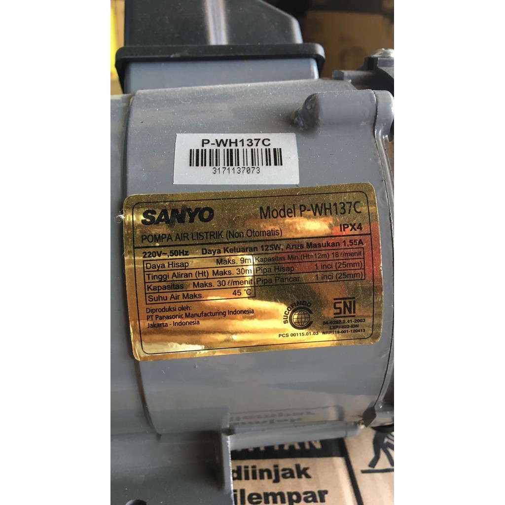 MESIN POMPA AIR SANYO PWH 137C