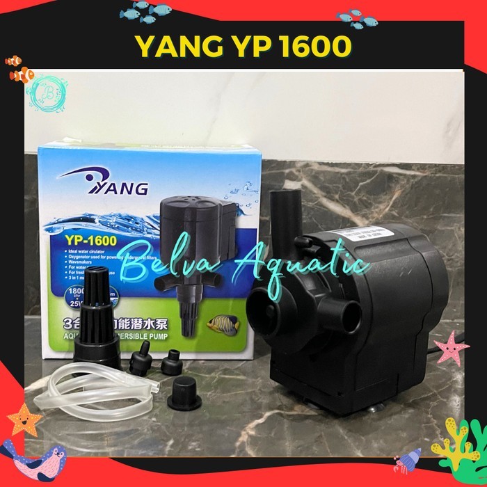 YANG YP 1600 POMPA AIR POMPA CELUP POMPA AQUARIUM HIDROPONIK YP-1600