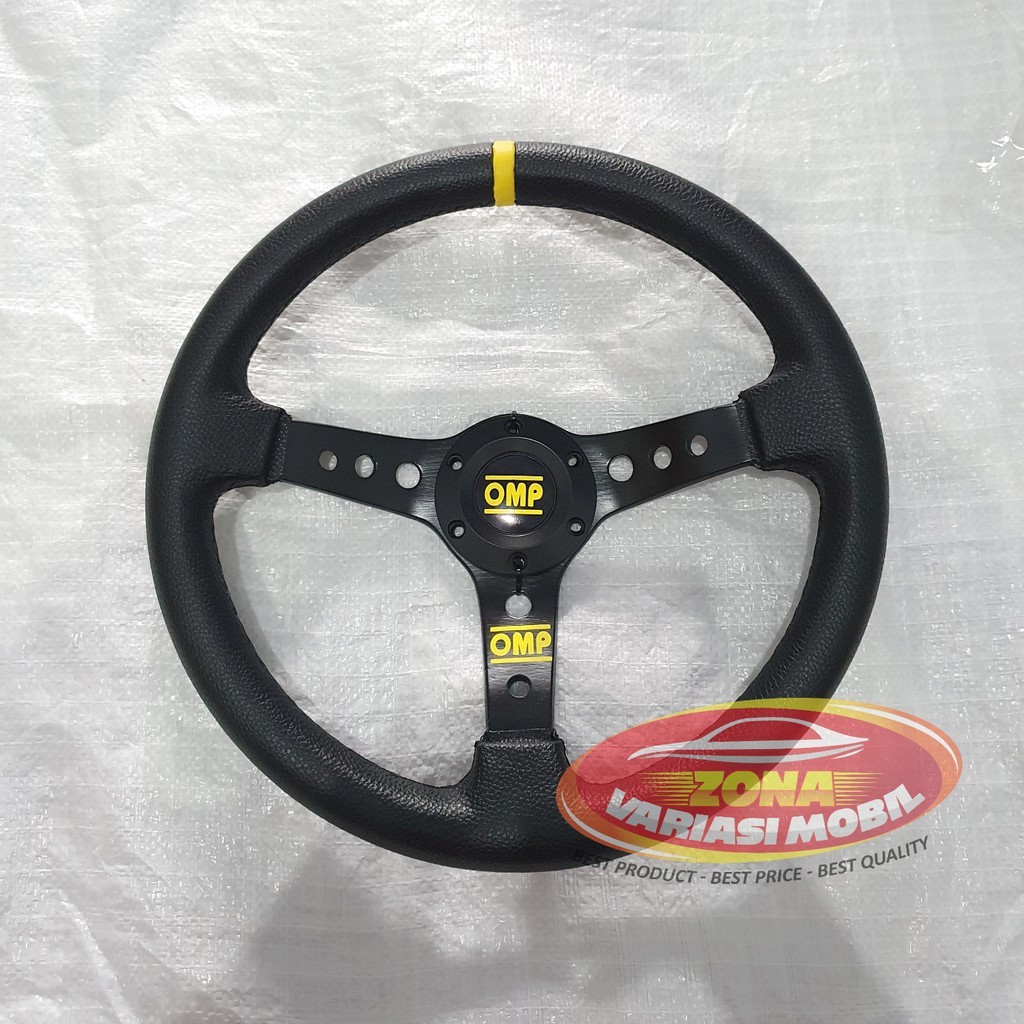 Stir Setir Steer Racing Mobil Momo Model OMP 14 Inch Hitam