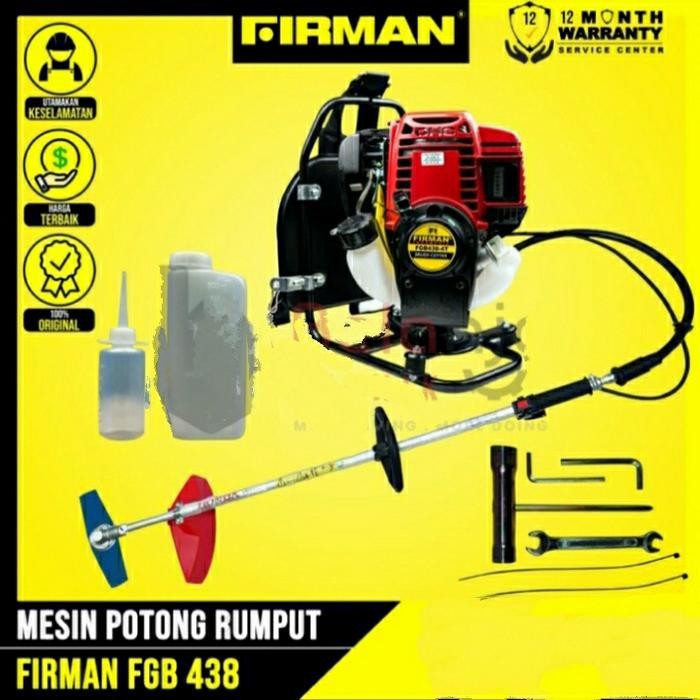 Terlaris Mesin Potong Rumput Firman 4 Tak Fgb 438 Bensin Brush Cutter Fgb438