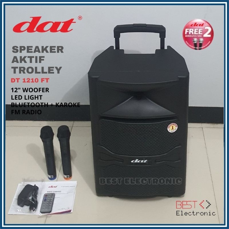 RB2233 SPEAKER AKTIF TROLLEY 12 INCH DAT DT 1210 FT DT1210 FT DT 1210FT BLUETOOTH