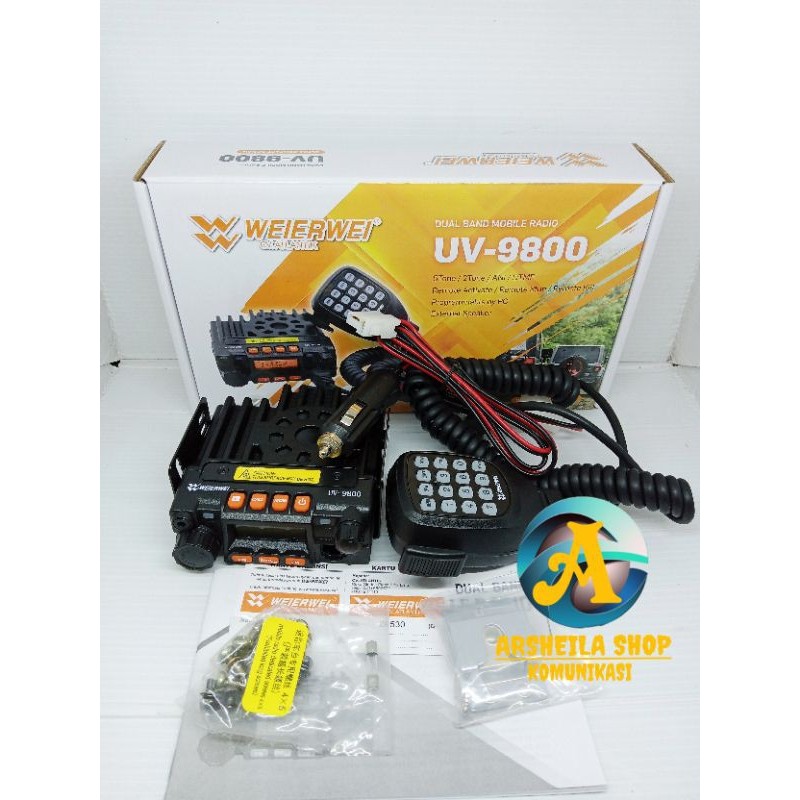 Radio Rig mini weirwei 9800 dual band