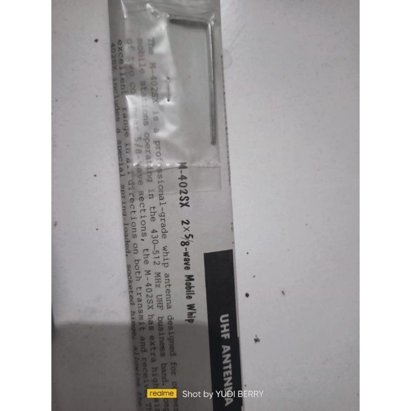 ANTENA MOBIL YAESU M402SX Frekuensi Uhf Yaesu M 402 Sx
