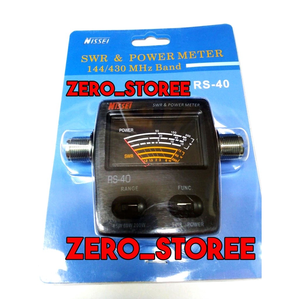 Nissei RS-40 SWR Antena Power Meter Radio Vhf Uhf Nisei RS40 RS 40 SWR PowerMeter Power meter SWR