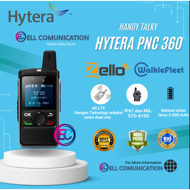 Hytera PNC360S OPSI HT POC Hytera PNC 370 PNC 360S Resmi 4G Wifi GPS