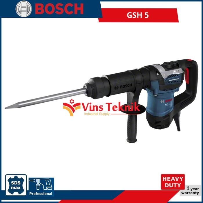 ___ Mesin Bobok Beton Jack Hammer Demolition Hammer SDS Max Bosch GSH 5 GSH5