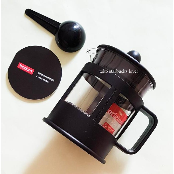 Starbucks Bodum Kenya French Press Coffe Press 4 Cup Black Coffee Maker