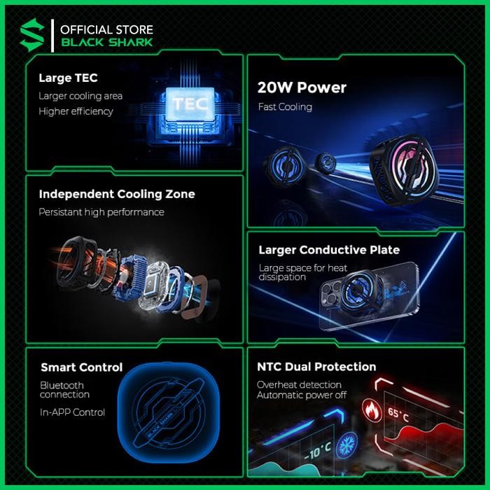 TERLARIS Black Shark Magnetic Cooler 3 Pro Magcooler 3 Pro SALE