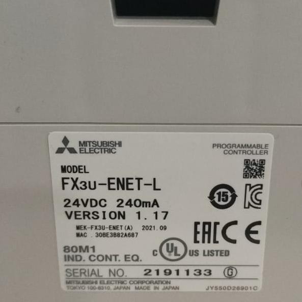 FX3U-ENET-L PLC MITSUBISHI