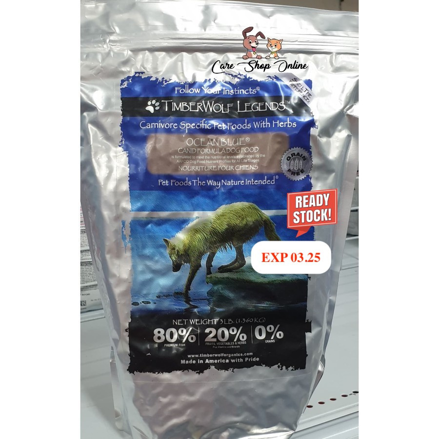 RB22 Makanan Anjing Dog Food Timberwolf Ocean Blue 1,36kg