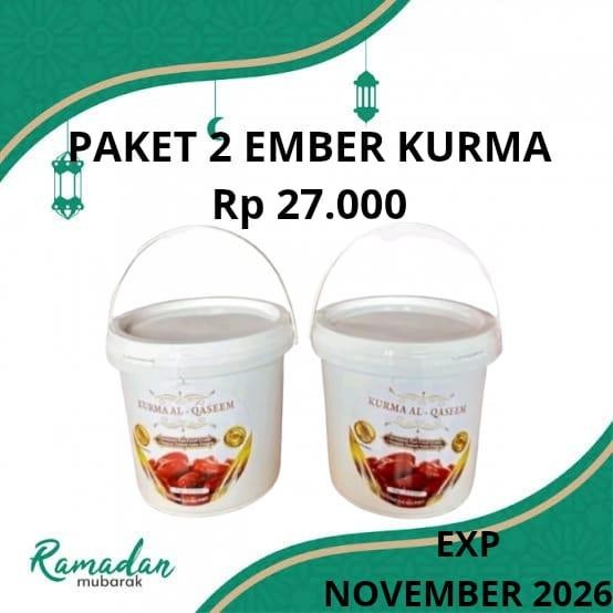 

Paket 2 Ember Kurma Al Qaseem X 400 Gram Exp November 2026 New