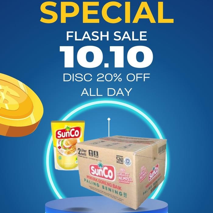 

ABN 10.10 MINYAK SUNCO ISI 4 POUCH MINYAK KELAPA SAWIT PREMIUM New