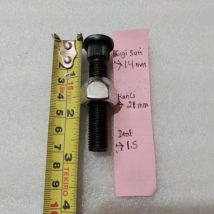 [Allthebest] Baut roda kijang panjang 7cm hitam