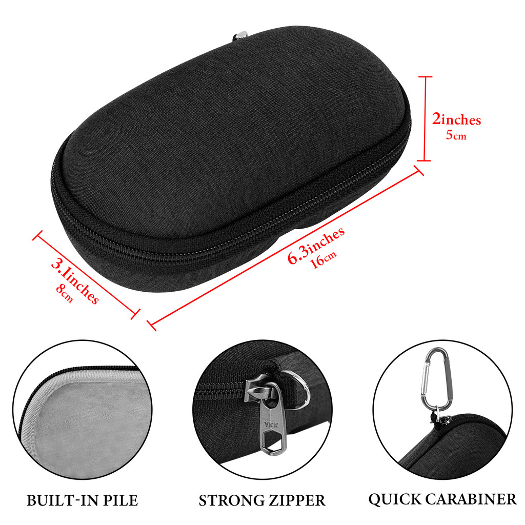 Geekria Shield Smart Glasses Case Compatible with Razer Anzu, Bose Frames Audio Sunglasses