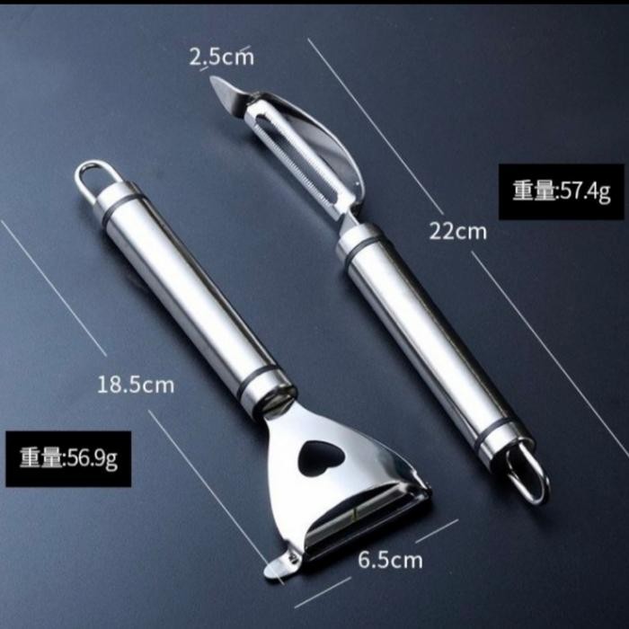 Favorite buah kupas kulit wortel kentang alat pengupas stainless