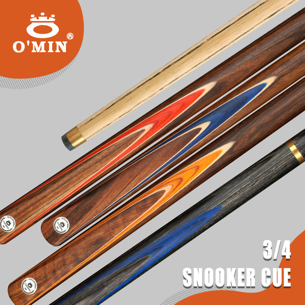 O'Min Snooker Cue 3/4 Jointed Cue 57 In  10-10.2Mm Ash Cue Omin Members Snooker Stick Billiard Cue