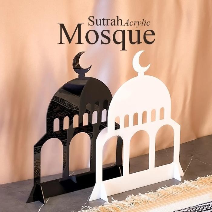 

Sutrah Sholat Akrilik Premium Sutroh Pembatas Sholat Bentuk Masjid