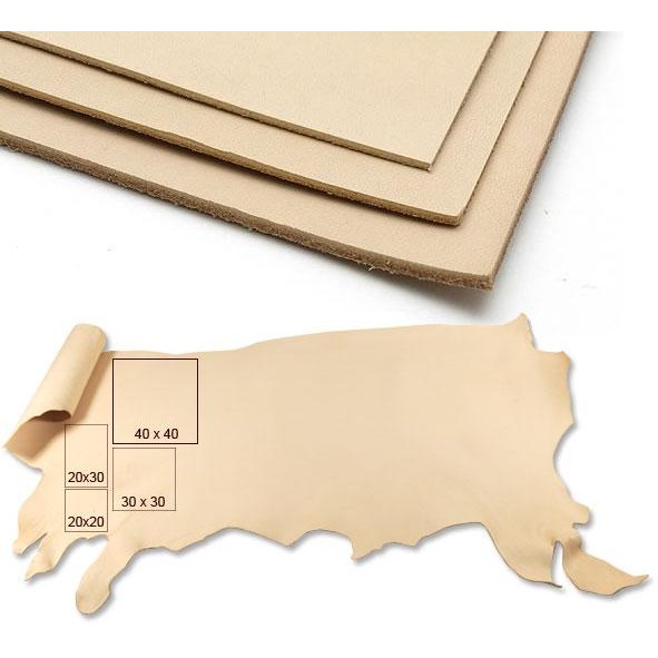 

ID 10365 40 x 40 cm Local Vegetable tanned leather ( cut )
