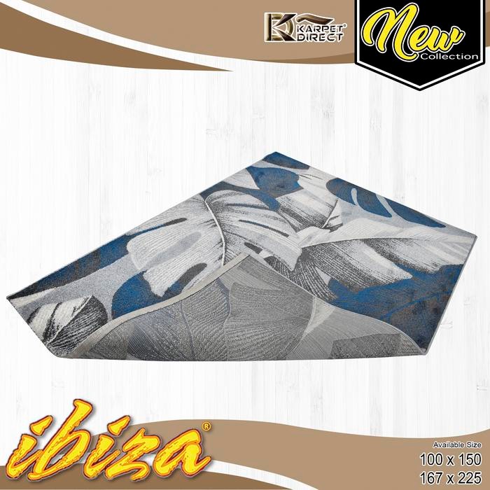 [Karpet Direct] Ibiza Karpet (Biru) 100x150 cm - Kode 45-9463