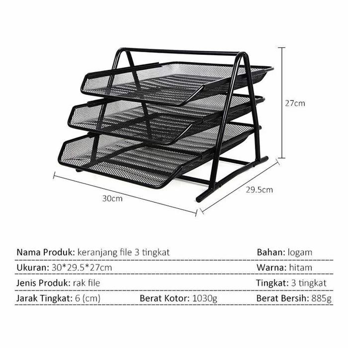 

Rak Besi 3 Susun / Document Tray 3 Tier