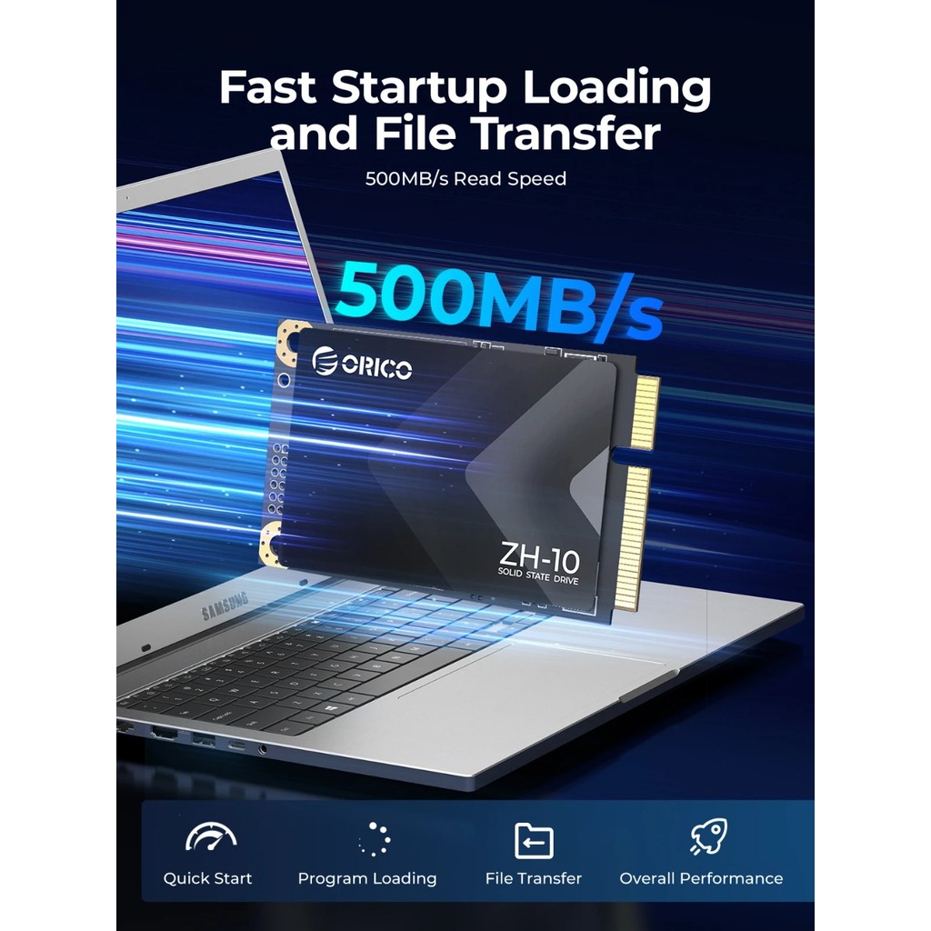 ORICO Portable mSATA SSD, SATA III 6Gbps 3D NAND Internal Solid State Drive 256GB 512GB 1TB 2TB for 
