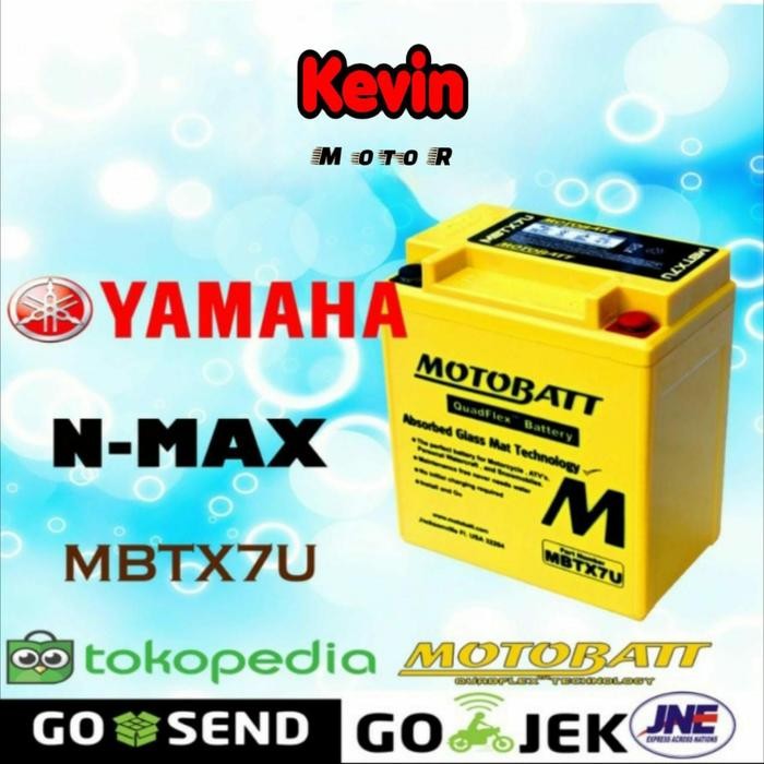 Aki Motor Yamaha Nmax Motobatt Mbtx7U Aki Kering.