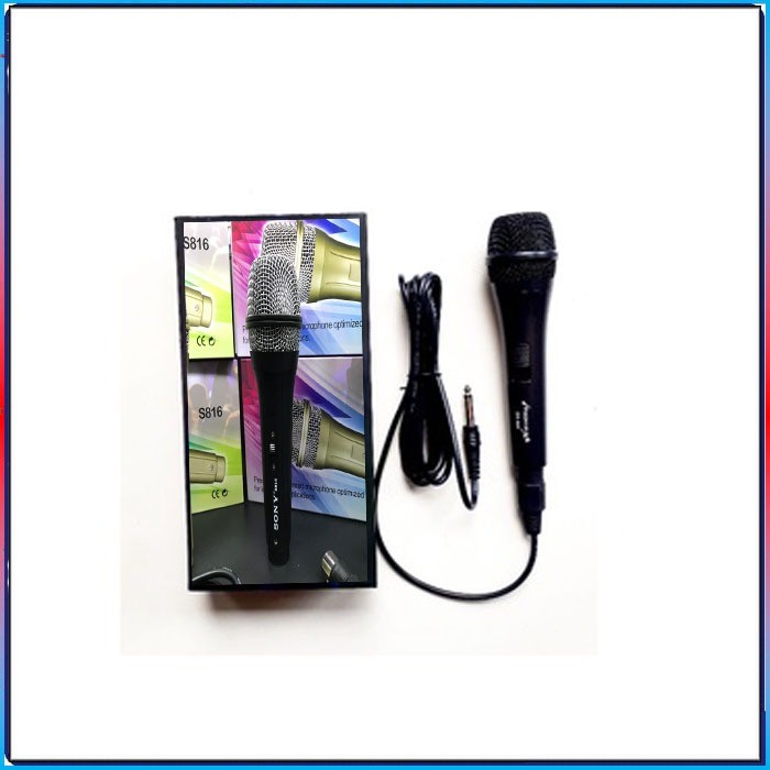 Mic Mik Microfon Karaoke Kabel Besar suara Bagus Mix Black Edition LIMITED PROMO