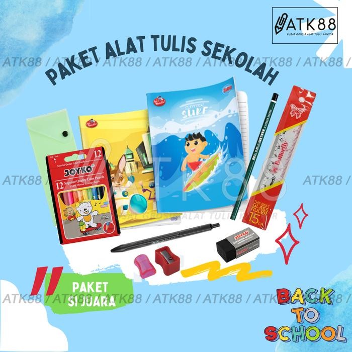

Paket Alat Tulis Sekolah / Souvenir Stationary / Bingkisan / Hadiah