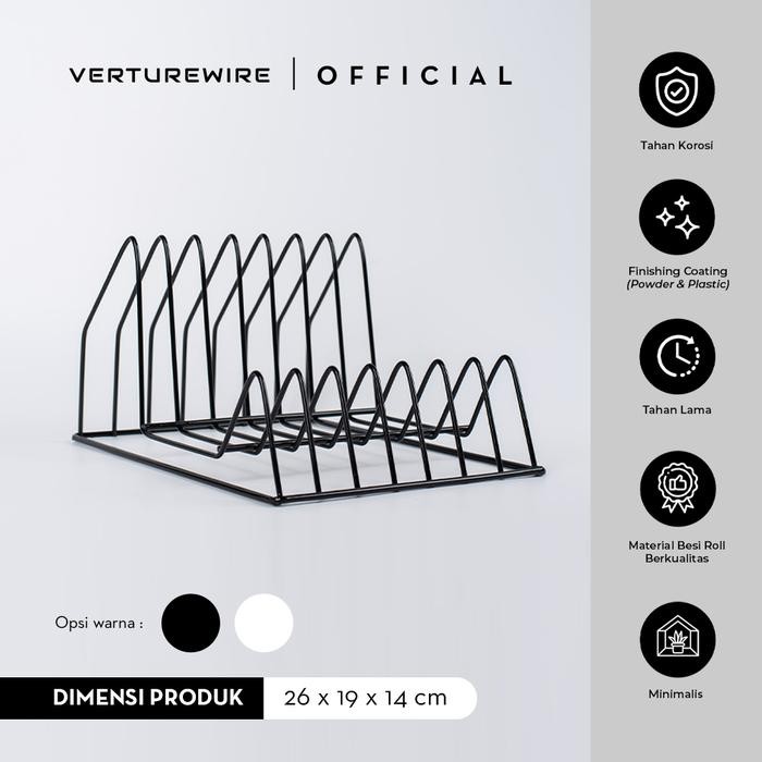 

Verture Pembatas Buku Besi Model Nordic / Nordic Bookshelf
