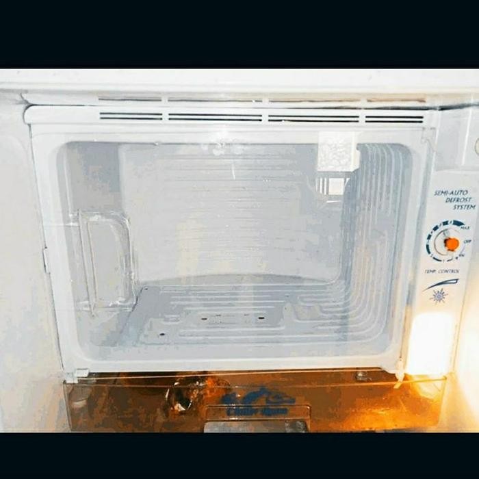 Tutup Freezer Kulkas Sanyo Slim Beauty 1 Pintu Custom -Gratisongkir