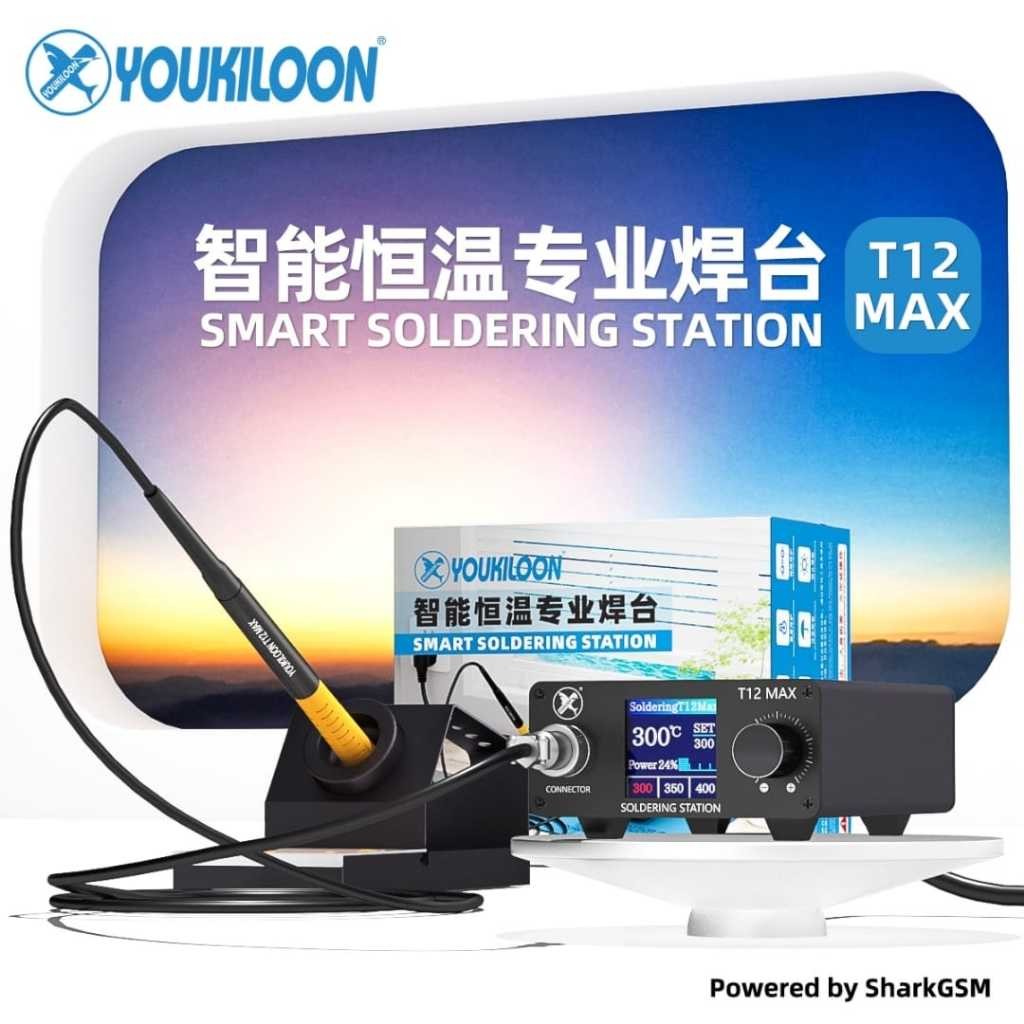 SOLDER T12 MAX FULL SET YOUKILOON - SOLDER STATION - SOLDER TANGAN