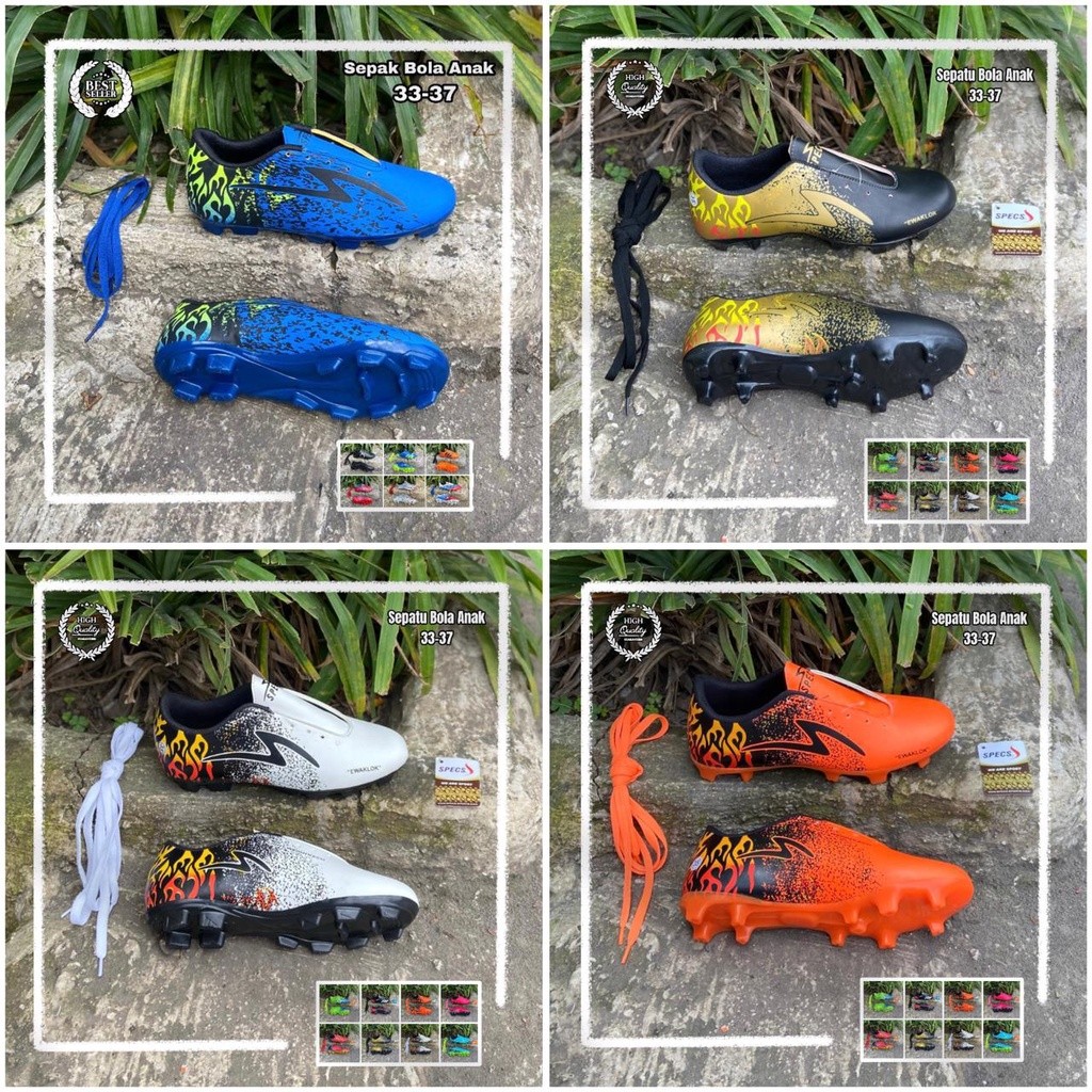 VIVE Sepatu Bola Anak SD SMP SPECS EWAKLOK Ukuran 33 34 35 36 37
