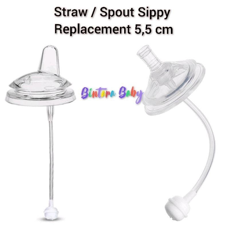 RB22 Sippy Cup straw replacer straw replacement chokeless natural straw / sedotan botol susu natural
