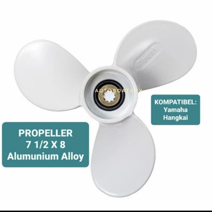 PROPELLER KIPAS BALING MESIN TEMPEL YAMAHA PARSUN 4, 5, 6 PK OEM- 7*8 PLASTIK BEST SELLER